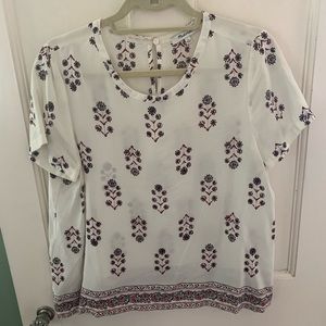 Madewell white short sleeve top